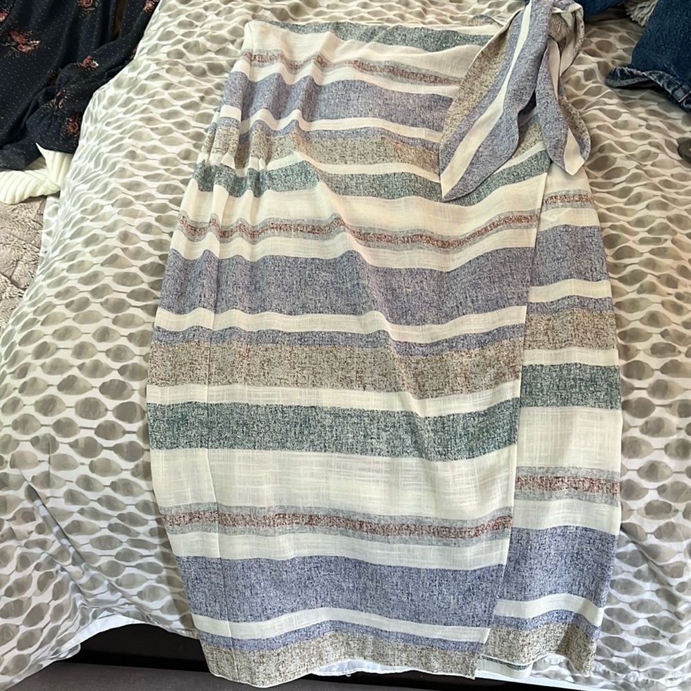 NWT Zara size M tie wait skirt with built in panties